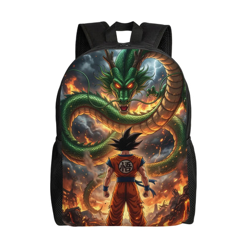 Dark Backpack Dragon Ball - Goku facing Shenron