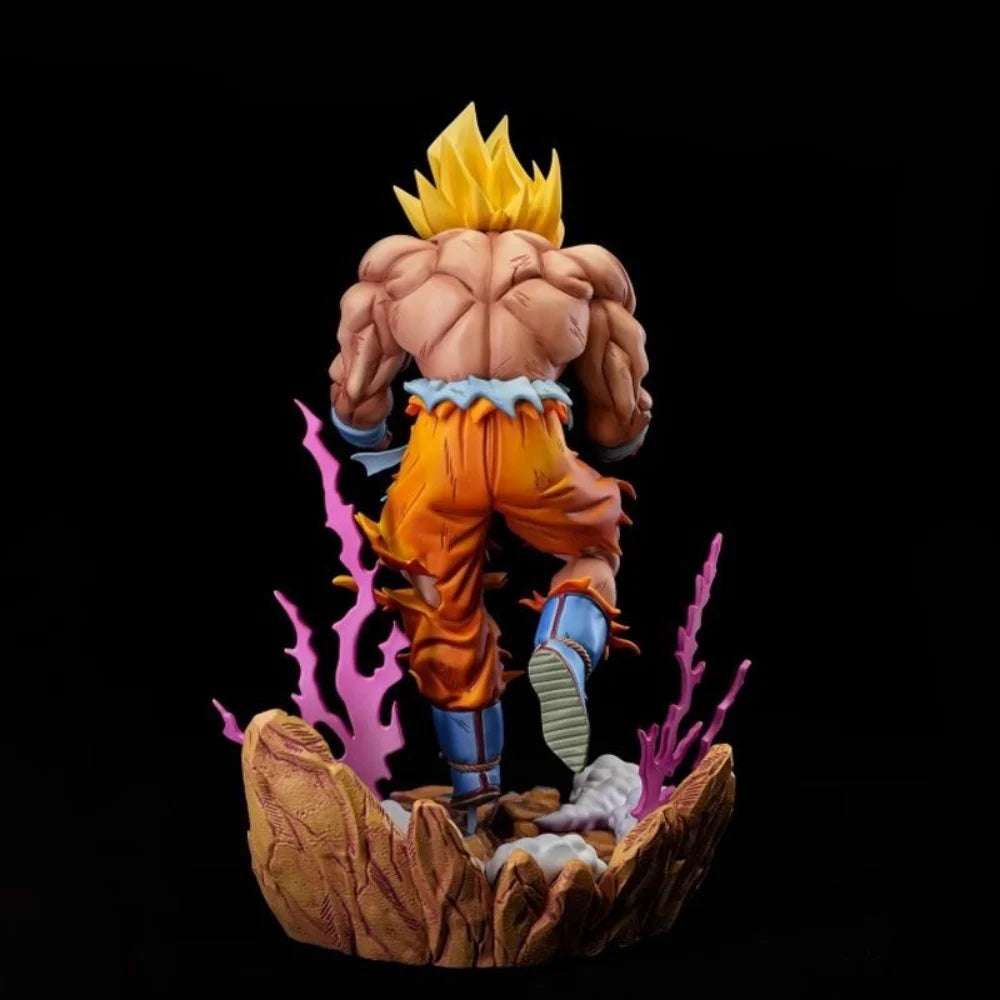 Action figure Dragon Ball - Goku Super Saiyan e aura viola