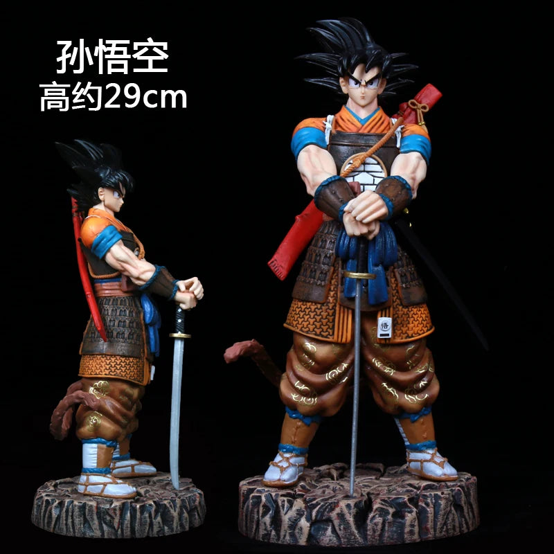 Figura de samurái de Dragon Ball - Goku, Vegeta y Black Goku Rosé