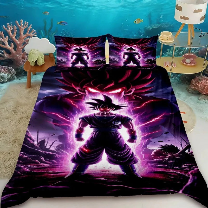Funda nórdica Dragon Ball - Gohan Super Saiyan 2 y aura amarilla