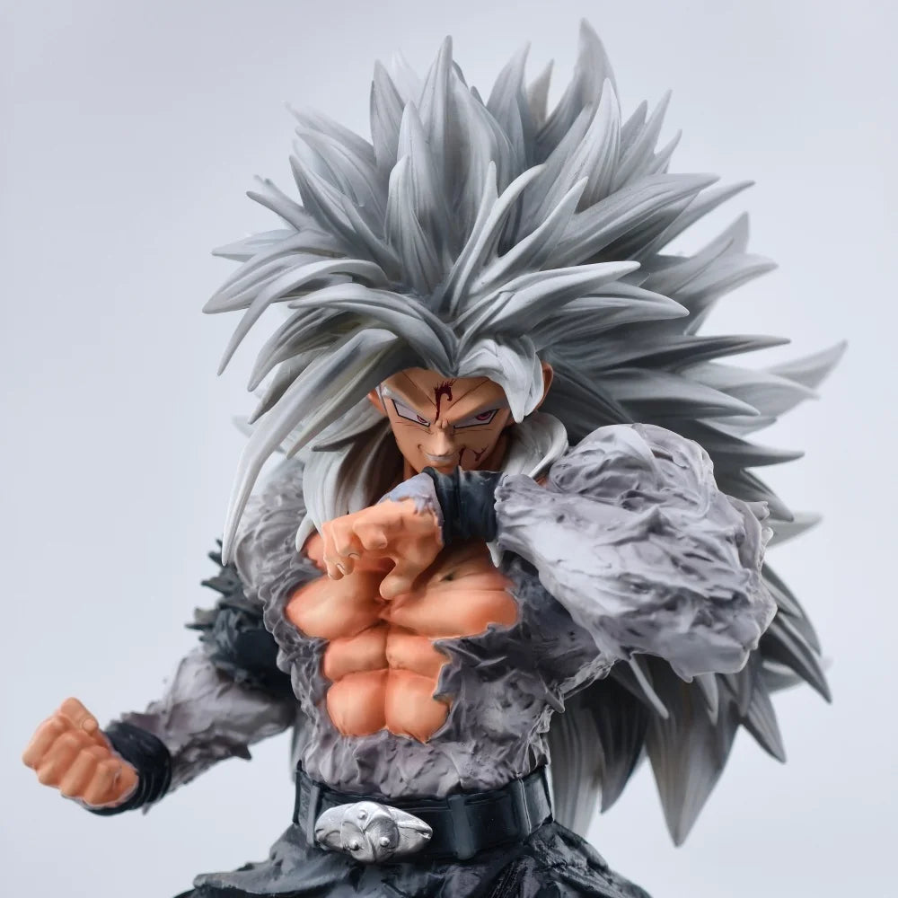 Action figure Dragon Ball - Goku dai capelli lunghi argentati