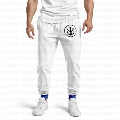 Pantaloni da jogging arancioni Dragon Ball - kanji Go e caviglie blu