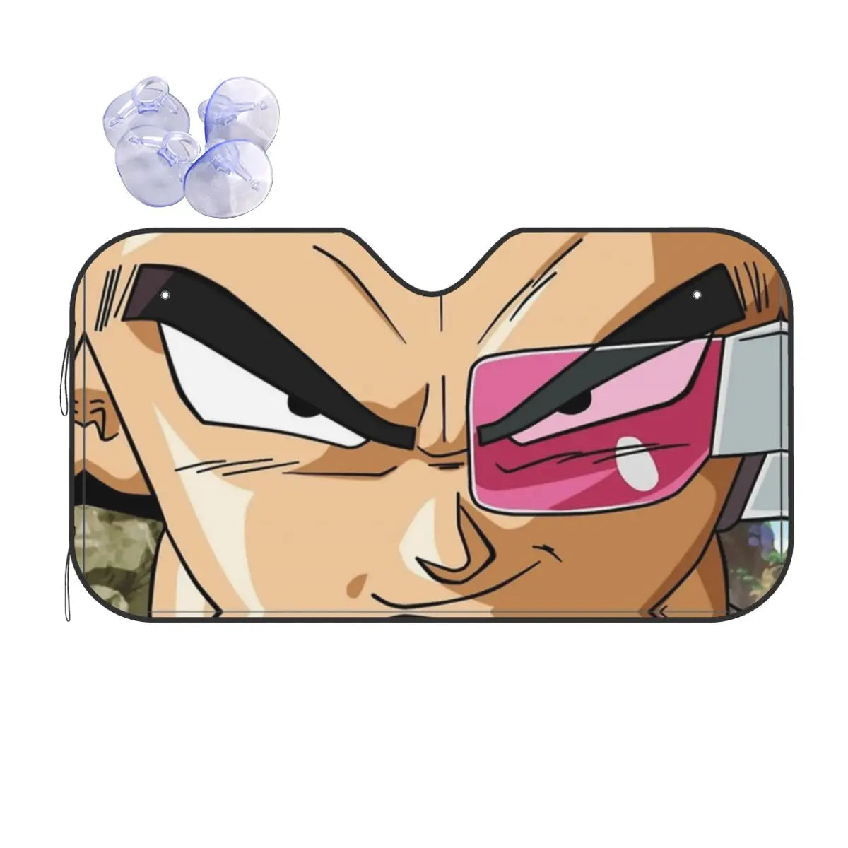 Car sunshade Dragon Ball looks of Saiyan warriors