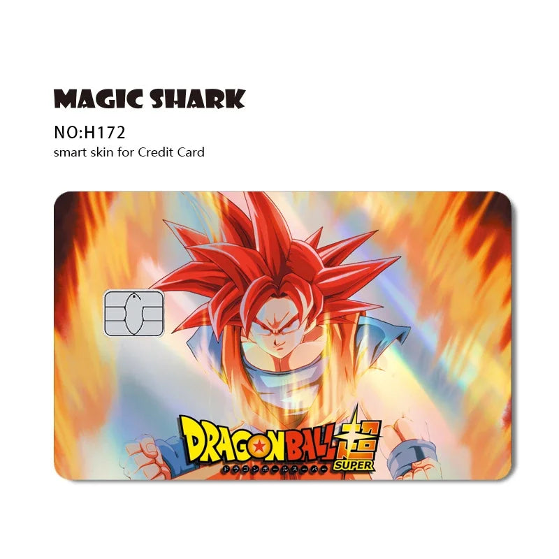 Dragon Ball Bankkarte Aufkleber - Saiyan Krieger