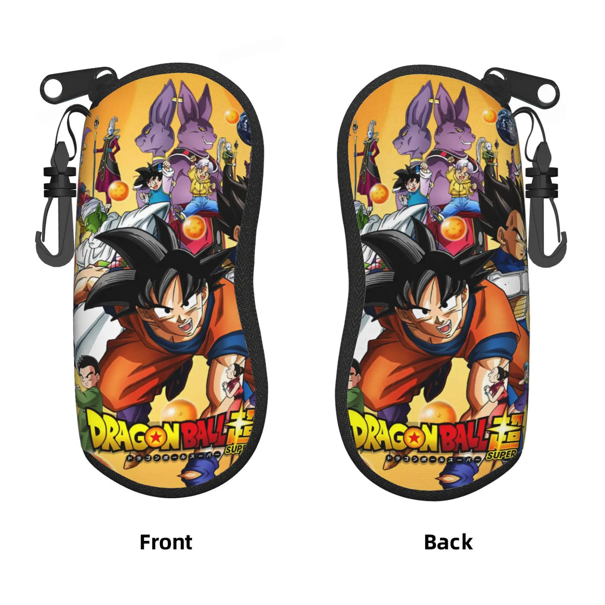Étui à lunettes vert Dragon Ball - Cell et éclairs bleus