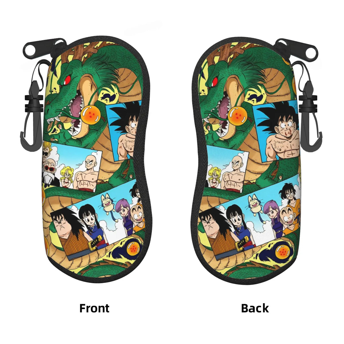 Dragon Ball orange Brillenkoffer - Kind Goku mit rotem Stock