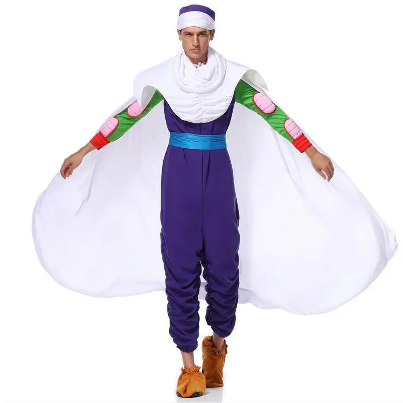 Costume violet et blanc Dragon Ball - Piccolo avec cape