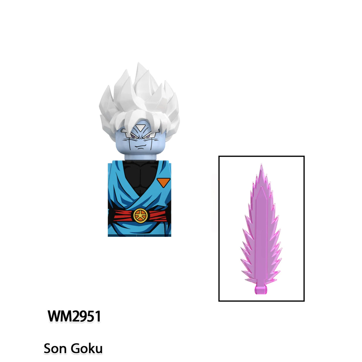 Figurine voor Dragon Ball - Goku met wit haar en blauwe outfit