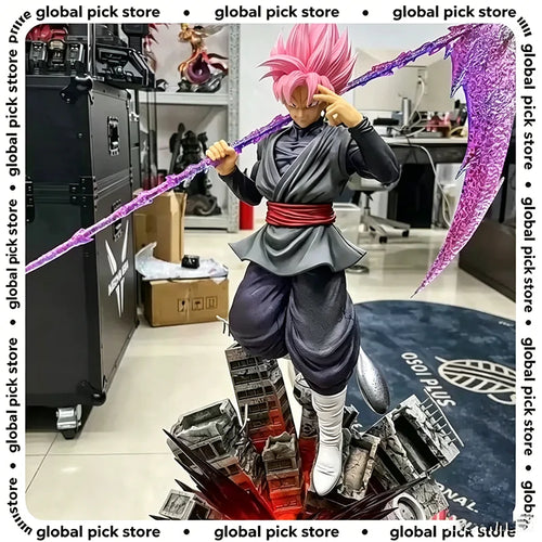 Figurine Dragon Ball - Black Goku Rosé avec faux