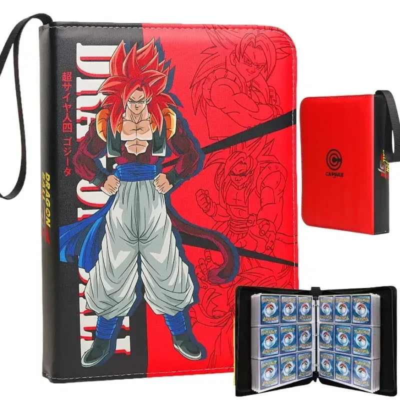 Classeur à cartes rouge Dragon Ball - Gogeta Super Saiyan 4 debout