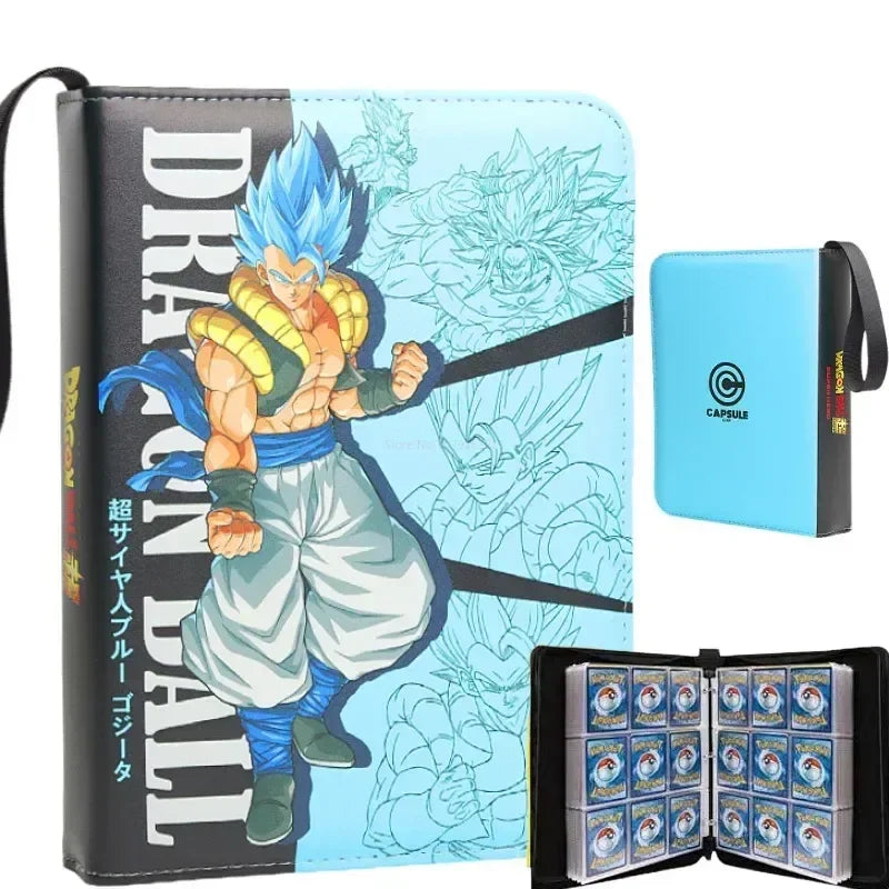 Classeur à cartes bleu Dragon Ball - Gogeta Blue au poing levé