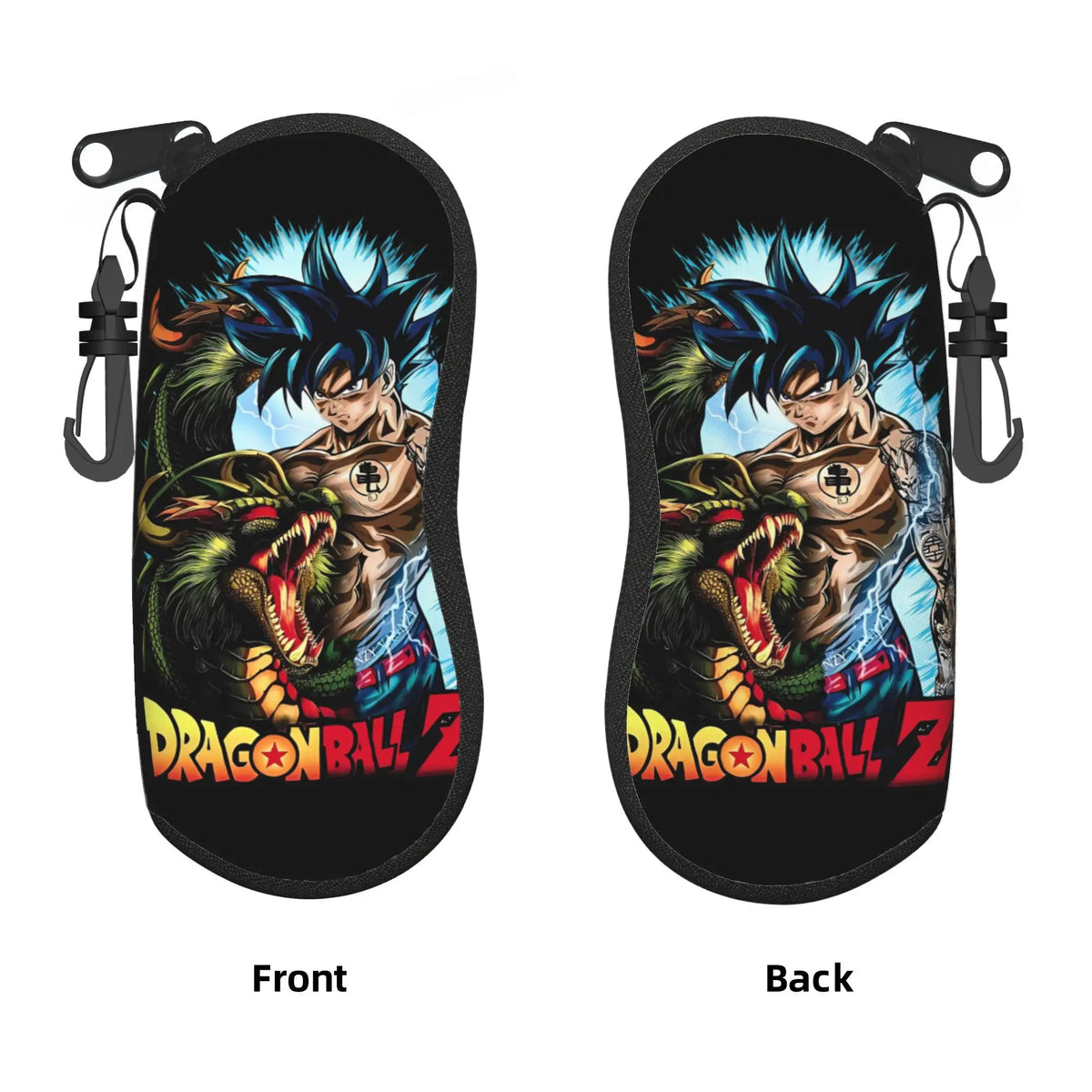 Dragon Ball orange Brillenkoffer - Kind Goku mit rotem Stock